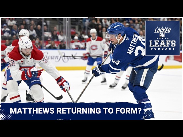 Is Auston Matthews Returning To Form For Toronto Maple Leafs? Thoughts on Gavin McKenna's debut