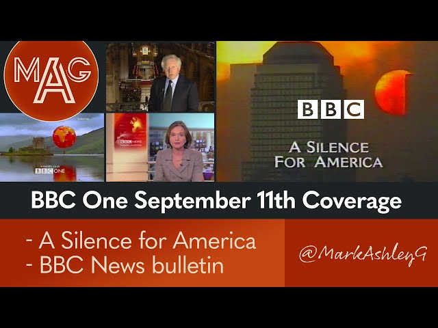 BBC One: "A Silence for America" & BBC News bulletin 14th September 2001 - Archive VHS Capture