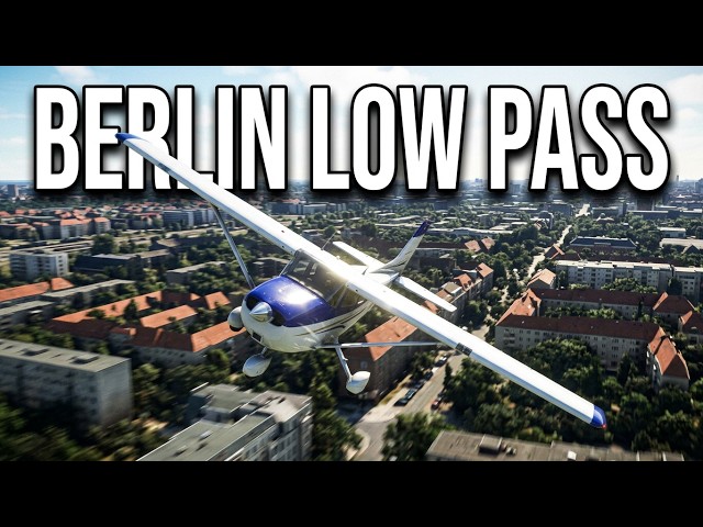 Berlin City Low Pass in the Classic Cessna 172   MSFS 2020
