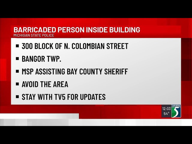 Barricaded gunman prompts avoidance advisory in Bangor Township