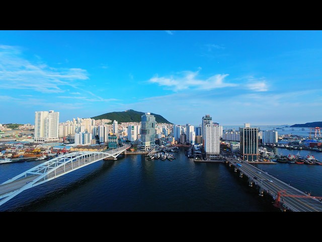 Busan City View 🇰🇷, Panoramic Skyline and Cityscape, South Korea 4K
