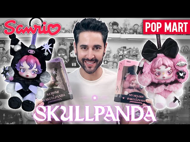 SKULLPANDA × KUROMI & MY MELODY Plush 🐻  POP MART X SANRIO 💜