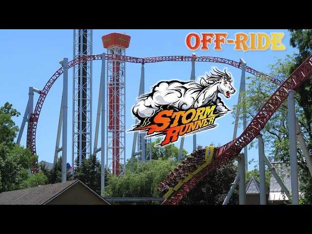 Storm Runner Off-Ride Footage, Hersheypark Intamin Hydraulic Launch Coaster | Non-Copyright
