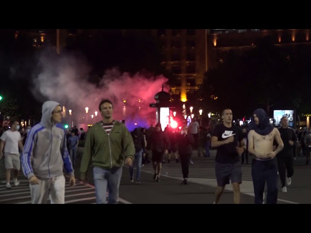 Sinoćni protesti su potresli Beograd