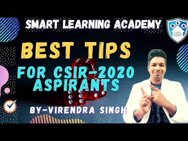 BEST TIPS for CSIR DEC 2020 Aspirants||Virendra Singh || CSIR-NET||GATE||DBT||ICMR