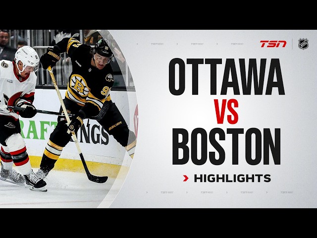 Ottawa Senators vs. Boston Bruins | NHL Highlights