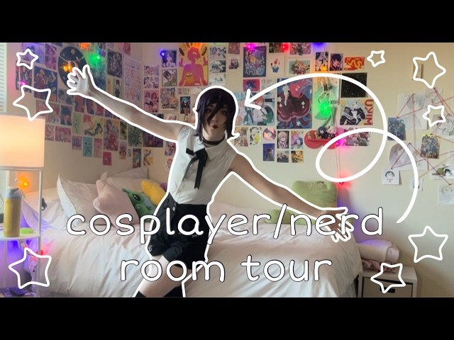 COSPLAYER ROOM TOUR!! | nerdy gamer / juminocore aesthetic + cosplay storage