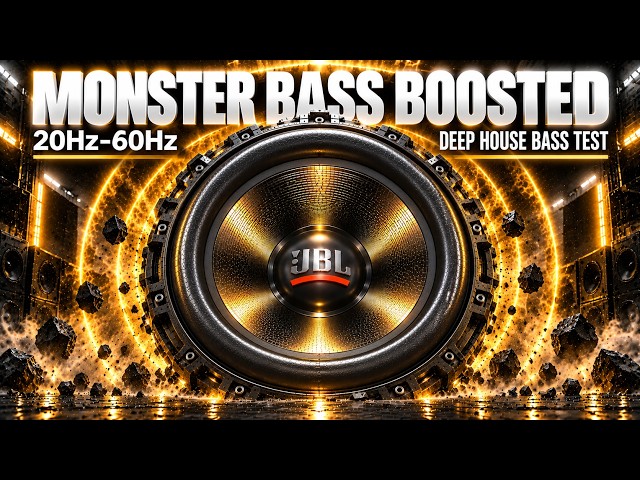 MONSTER BASS BOOSTED: 20-60Hz Subwoofer Bass Test & Hard Bass Sound Check 🔊 Deep House Bass Test