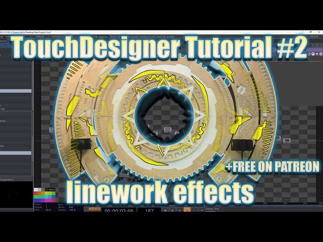 TouchDesigner Linework Effect - Projection Mapping #2