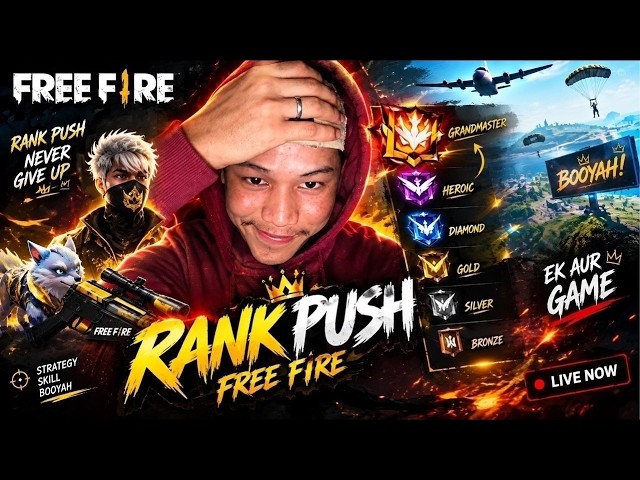 BADAL GAMING26🔥 IN LIVE 🛑 BR RANK PUSH DIAMOND💎TO GRAND MASTER💀