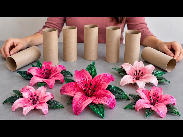 😍 Amazing DIY Tips with Toilet Paper Rolls! Flowers
