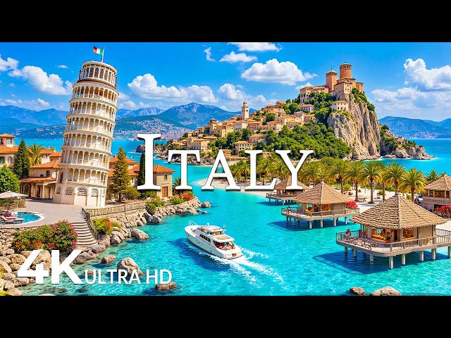 FLYING OVER ITALY (4K UHD) – Soothing Music Along With Beautiful Nature Video - 4K Video ULTRA HD #3