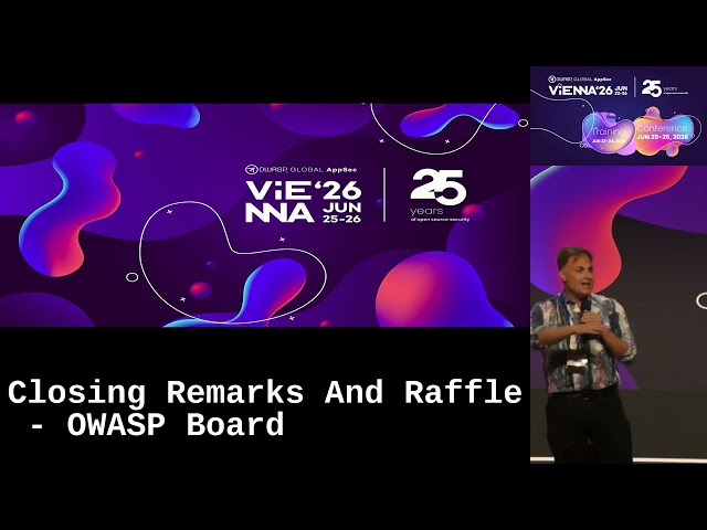 Closing Remarks And Raffle - OWASP Board