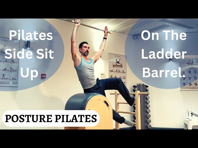 Pilates Ladder Barrel, Side Sit Up Series, Beg/Int/Adv.