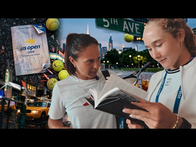 US Open Vlog. How tennis players build a team. MIRRA ANDREEVA. New York Bagles. Players Gifts