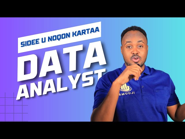 Sidee baan u noqon karaa data analyst?