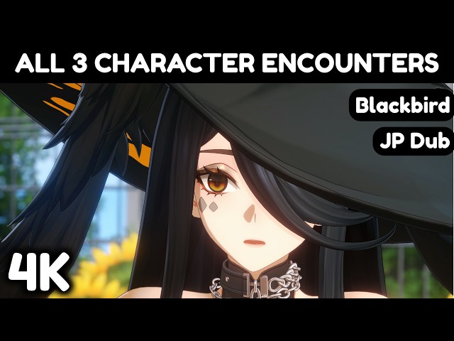 NTE 4K | Blackbird | ALL 3 Character Encounters | JP Dub | Neverness to Everness 1.4 #ntecreator