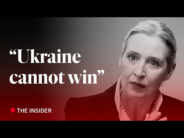 Germany is “wrong” to finance Ukraine war: Alice Weidel interview | The Economist