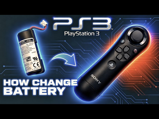 Sony PlayStation 3 | Move Navigation Controller (CECH-ZCS1E) How to Change the Battery - Easy Guide