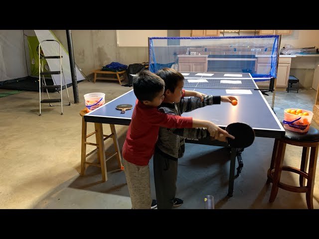 535. Teach Kids to Play Table Tennis: 桌球兄弟 反手推挡Block 步伐Footwork Backhand Flick反手拧拉 Forehand Loop正手弧圈