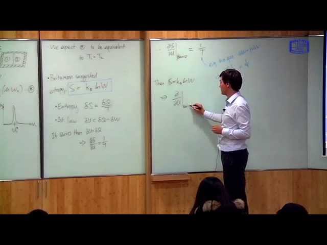 24. Statistical Definition of Temperature -- Course in Thermal and Statistical Physics