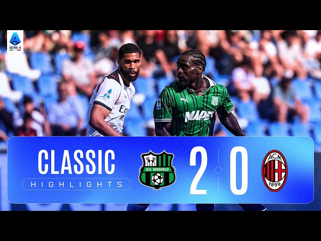 SASSUOLO-MILAN 2-0 | CLASSIC HIGHLIGHTS SERIE A 2025/26