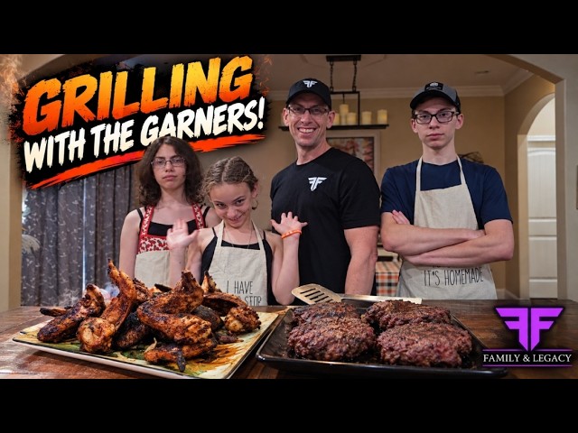 Grilling With My Kids | Wings, Burgers & Family Time