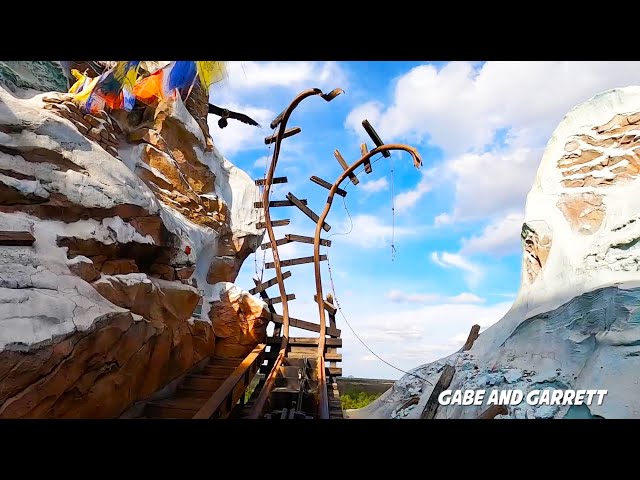 Expedition Everest Roller Coaster Ride!  Front Seat POV - Animal Kingdom!