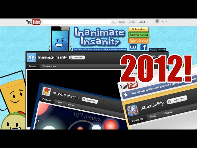 OSC YouTube channels in 2012