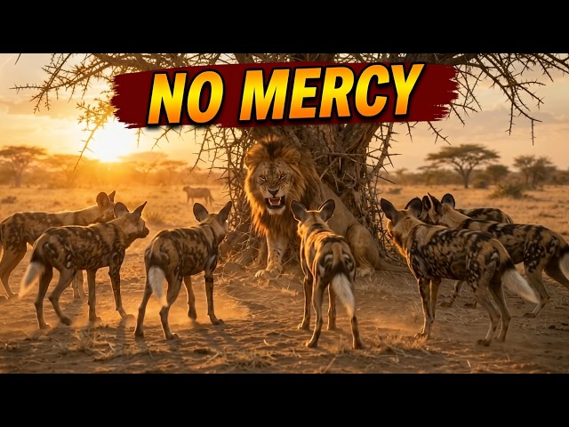 When a 400lb Lion Snaps Against an Entire Pack