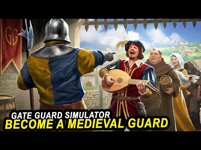 Becoming a Medieval GUARD is quite PROFITABLE in Gate Guard Simulator Lets Play Demo