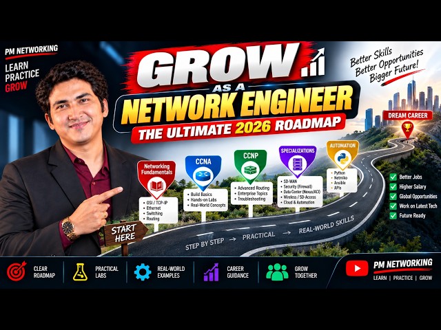 Level Up Your Network Career | The Ultimate 2026 Roadmap for Network Engineers
