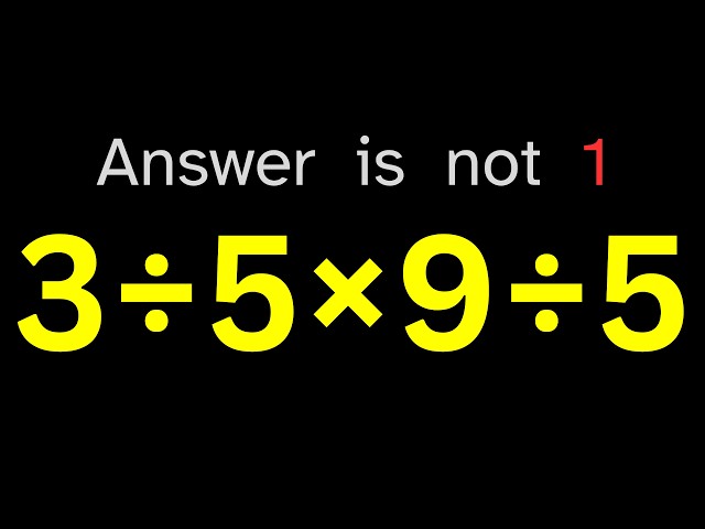 Don't Call Yourself a Math GENIUS If You Can't Solve This EASY Math Problem Most People Fail!