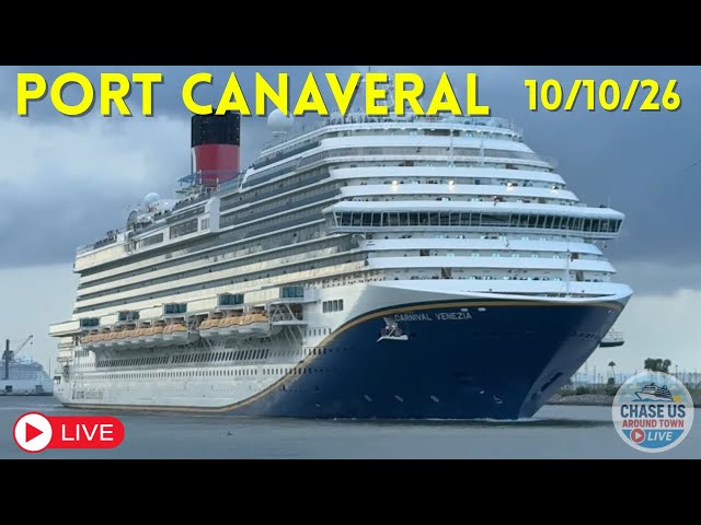 🔴 LIVE: Watching Cruise Ships Leaving Port Canaveral LIVE! (Oct. 10, 2026)