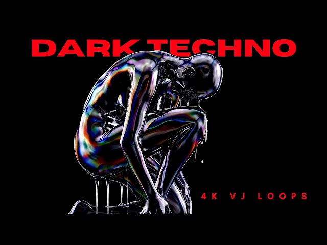 Dark Techno Cyberpunk VJ Loops 4K · Neural Grid Industrial Decay · Seamless [No Sound]