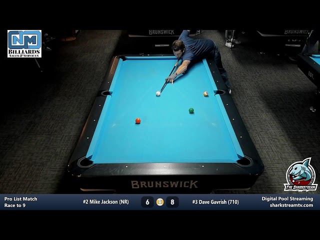 Pro List Match - #2 Mike Jackson vs. #3 Dave Gavrish (710) [10/8/2026]