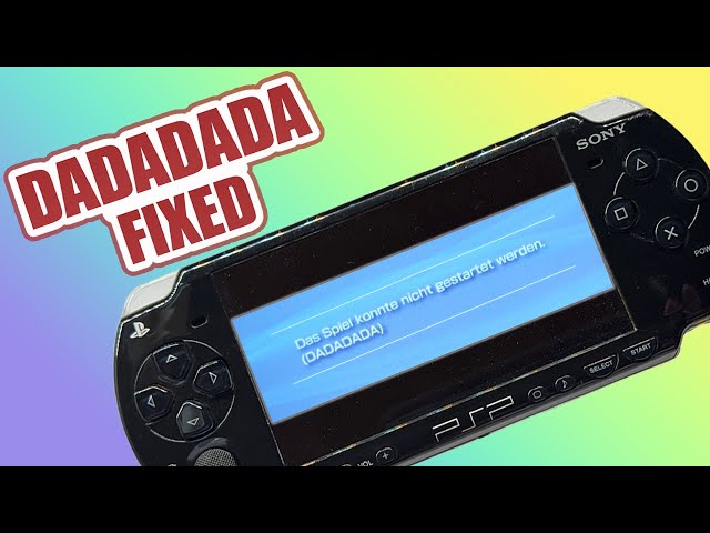 PSP Error “DADADADA” FIX! 🔥 Update Help + Step-by-Step Instructions 🛠️