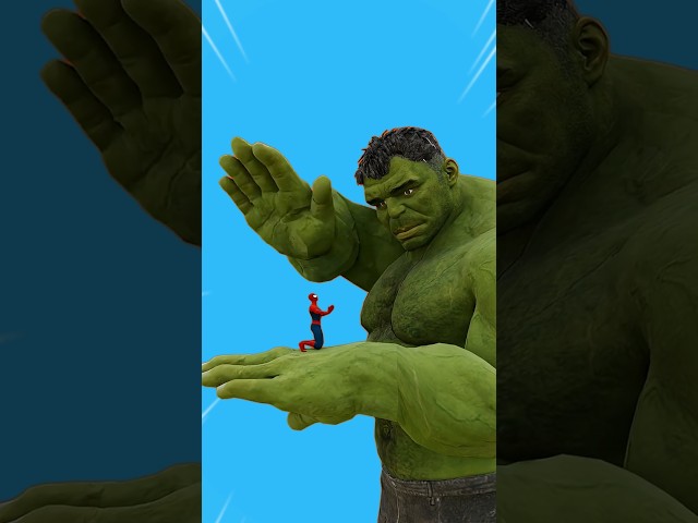 Hulk vs Spider-man they fight each other😂 The animation is so funny #animation #hulk #spiderman