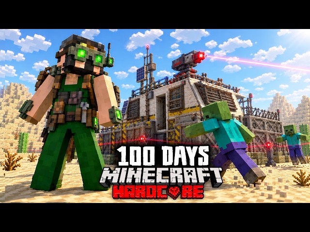 I Survived 100 Days as a ENGINEER in a Zombie Apocalypse in Hardcore Minecraft