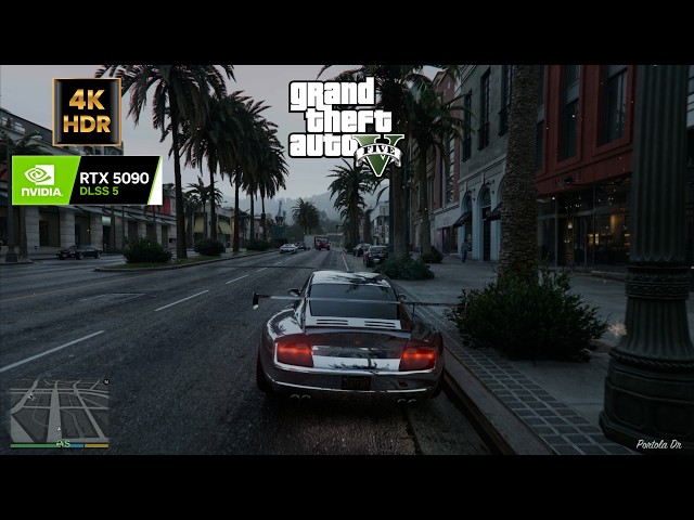 GTA V Enhanced with DLSS 5 + 4K HDR Looks CRAZY! | RTX 5090
