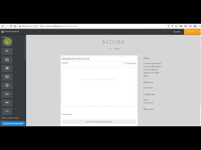 Tutorial de criação de sites no Weebly com Marcio Martins
