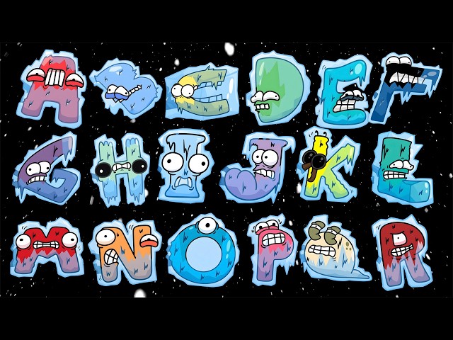 Frozen Alphabet Characters | Snowy ABC Song for Kids | Learn Uppercase A–Z