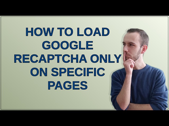How to load google recaptcha only on specific pages