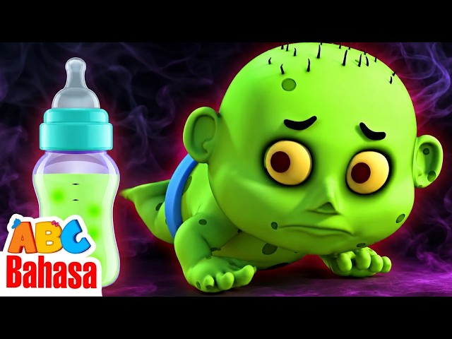 Baby Zombie Bilang di mana Susuku? Lagu Halloween Lagu Anak Anak | ABC Bahasa