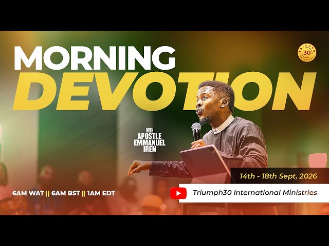 MORNING DEVOTION WITH APOSTLE EMMANUEL IREN | GENESIS 28 COMMENTARY | 15TH SEPTEMBER  2026