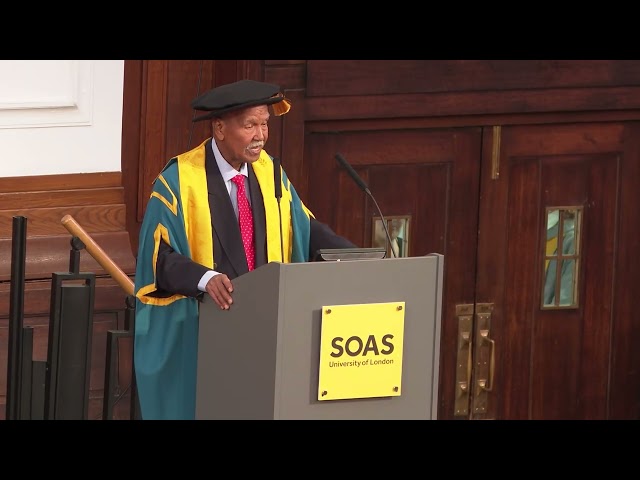 Professor Nuruddin Farah's speech to the SOAS Class of 2025
