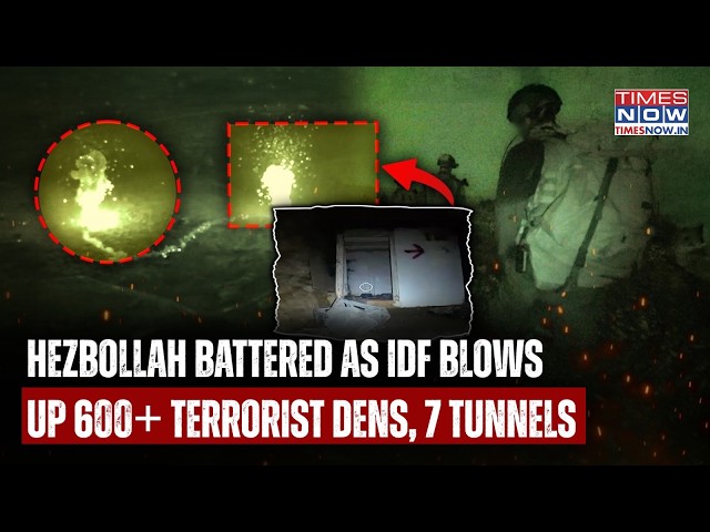 IDF's Lebanon Mansouri Ops: Hezbollah Battered As 600+ Terrorist Dens, 7 Underground Tunnels Bombed