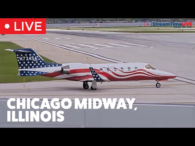 Midway Airport | Chicago, IL USA | StreamTime LIVE  4K
