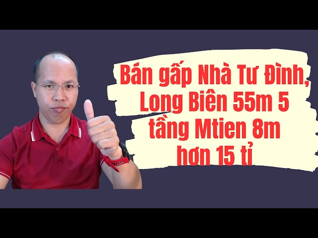 Urgent Sale: House in Tu Dinh, Long Bien, over 15 billion VND, 55sqm, 5 floors, 8m frontage, car ...