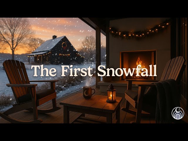 The First Snowfall ❄️ 2 HOURS Cozy Fireplace & Ethereal Piano for Calm, Rest & Winter Stillness